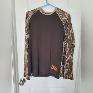 National Wild Turkey Foundation men's medium camo hunting shirt